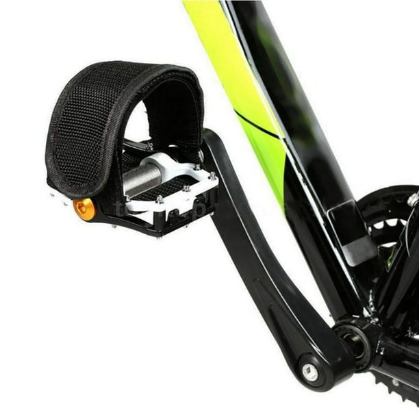 for Bicycle Pair Quality Nylon Toe Straps Black